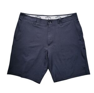 Callaway Golf Shorts Mens 36 Charcoal Gray‎ Opti-Dry Flat Front Tech Performance